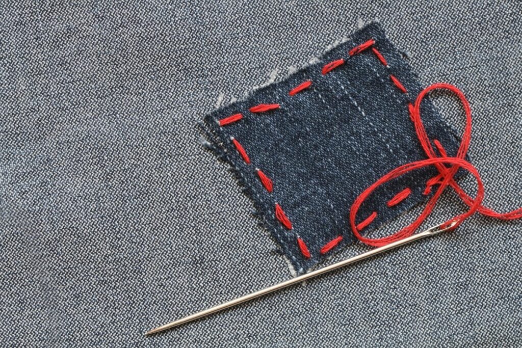 How to sew on a patch